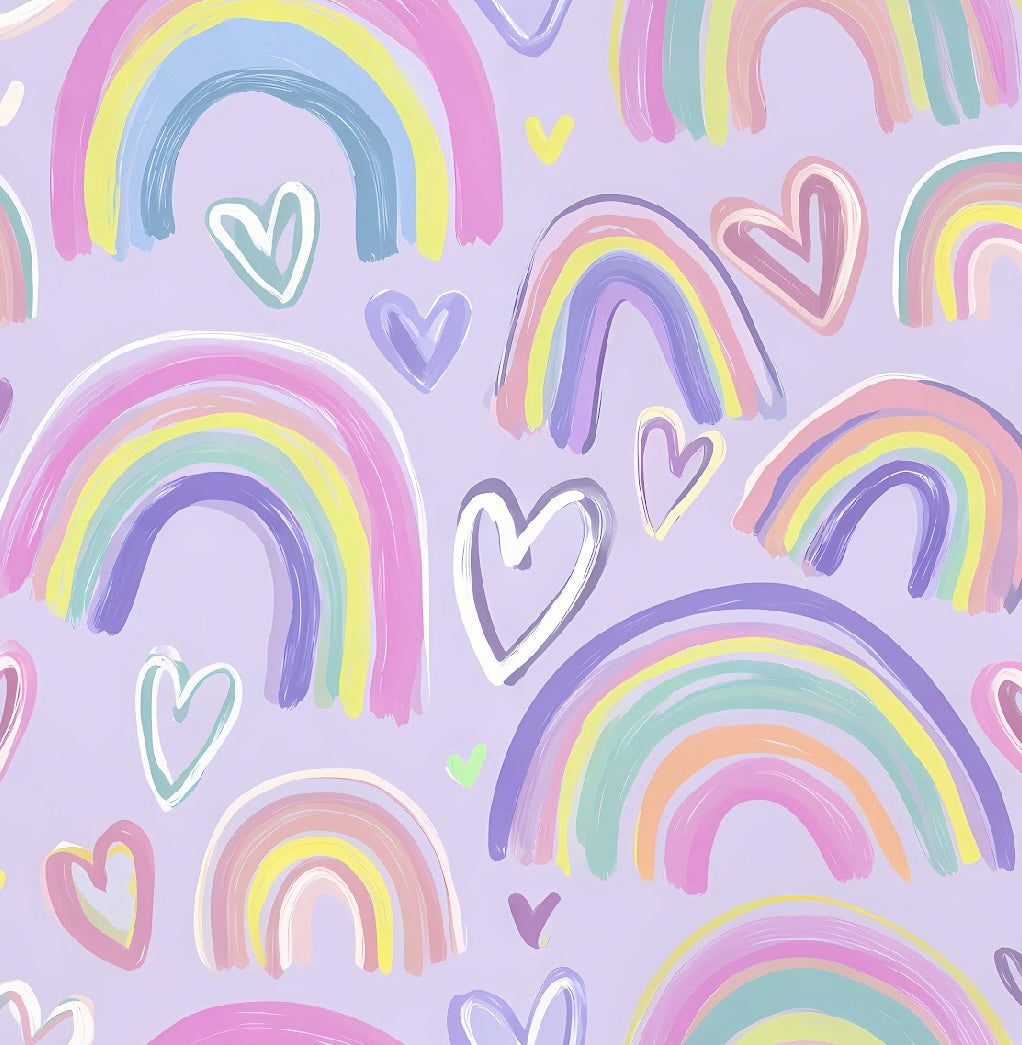 Rainbow hearts